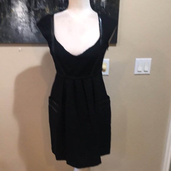 Cynthia Steffe Black Sheath Dress-Size 8 - Picture 1 of 16